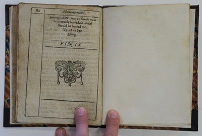 Lot 317 - Ford (William). A Sermon Preached at Constantinople, in the Vines of Perah, 1616
