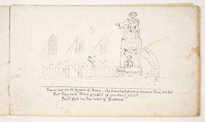 Lot 454 - Manuscript. An illustrated book of limericks, circa 1865
