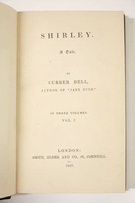 Lot 493 - Bronte (Charlotte, "Currer Bell"). Shirley. A Tale, 3 volumes, 1st edition, 1849