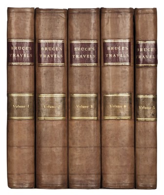 Lot 8 - Bruce (James). Travels to Discover the Source of the Nile, 1st edition, 1790