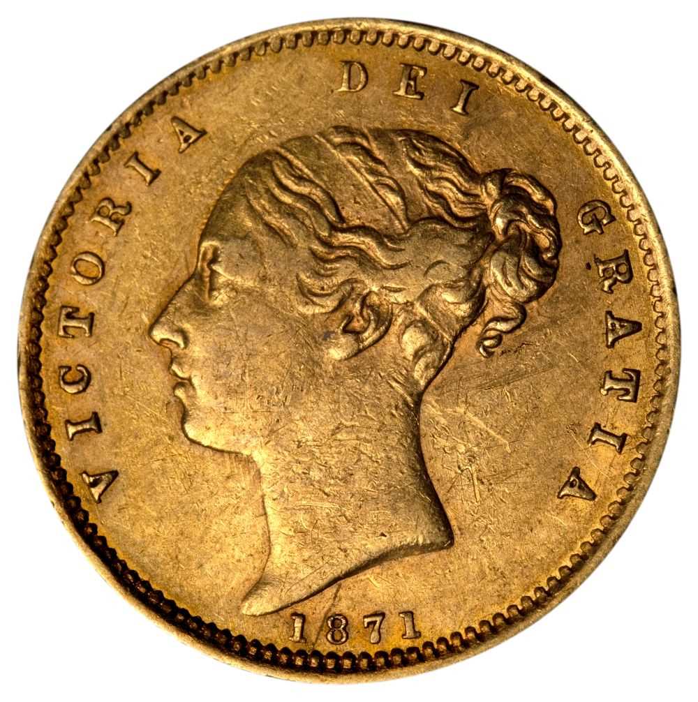 Lot 30 - Coins. Victorian Half-Sovereign and George III Silver Crown