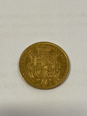 Lot 30 - Coins. Victorian Half-Sovereign and George III Silver Crown