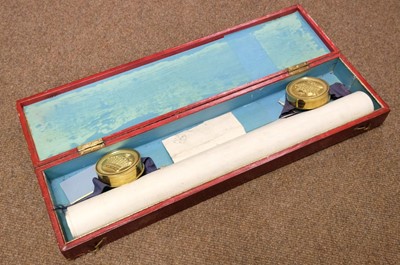Lot 308 - Grant of Arms. Manuscript grant of arms for William Phelps Vaile of West Malling, Kent, 1827