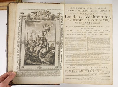 Lot 101 - Thornton (William). The New ... History of the Cities of London and Westminster, 1784, & 4 others