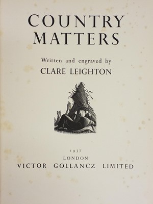 Lot 35 - Leighton (Clare). The Farmer's Year. A Calendar of English Husbandry, 1934