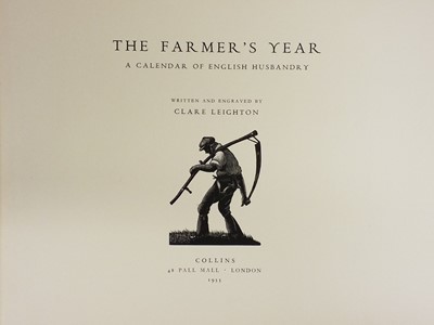 Lot 35 - Leighton (Clare). The Farmer's Year. A Calendar of English Husbandry, 1934
