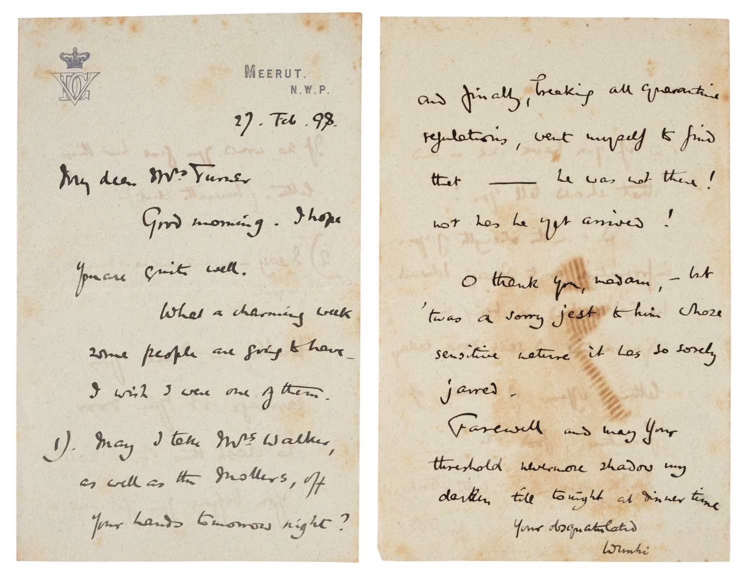 Lot 282 - Baden-Powell (Robert, 1st Baron, 1857-1941). A group of four autograph letters signed
