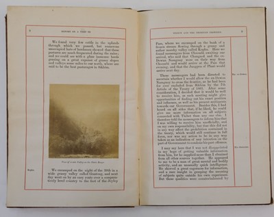 Lot 134 - Edgar (John Ware). Report on a Visit to Sikhim and the Thibetan Frontier, 1873