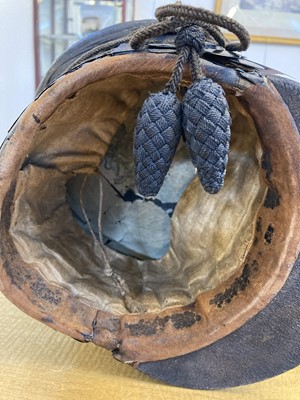 Lot 389 - Bell Top Shako. Trooper's Pattern 1822 Helmet of the Yorkshire Hussars