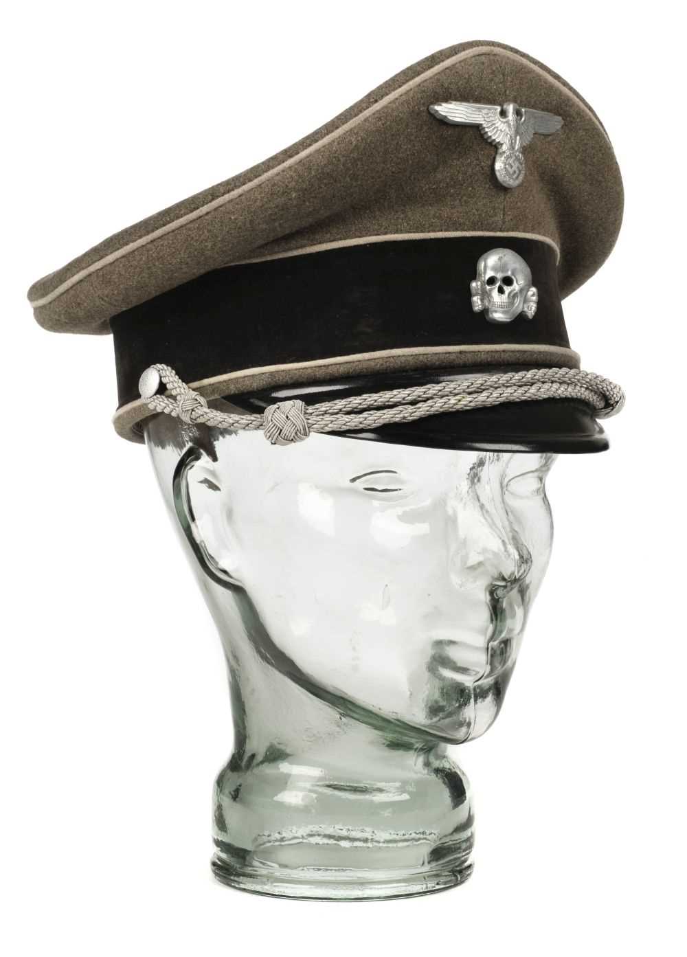 Lot 433 - Third Reich. WWII SS Officer's visor