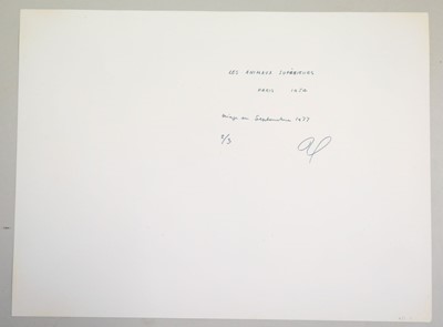 Lot 33 - Doisneau (Robert, 1912-1994). Les animaux supérieurs, Paris, 1954