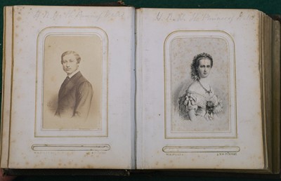 Lot 21 - Cartes de Visite. 17 Victorian albums, circa 1860s/1880s