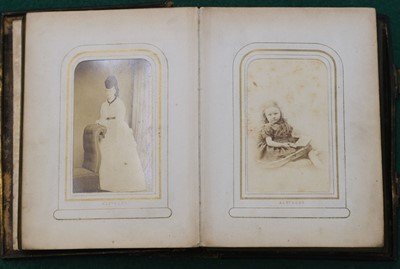 Lot 21 - Cartes de Visite. 17 Victorian albums, circa 1860s/1880s