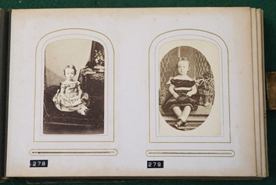 Lot 21 - Cartes de Visite. 17 Victorian albums, circa 1860s/1880s