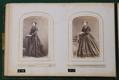 Lot 21 - Cartes de Visite. 17 Victorian albums, circa 1860s/1880s