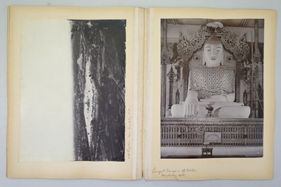 Lot 10 - Burma. An album of photographs of Burmese people and scenes