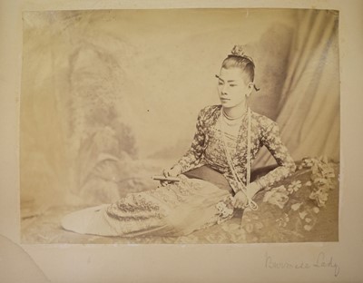 Lot 10 - Burma. An album of photographs of Burmese people and scenes