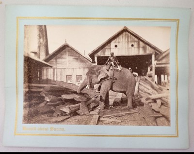 Lot 10 - Burma. An album of photographs of Burmese people and scenes