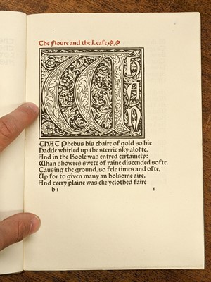 Lot 644 - Kelmscott Press. The Floure and the Leafe, 1896