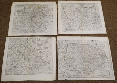 Lot 262 - British County Maps. A collection of 53 county maps, mostly 17th & 18th century
