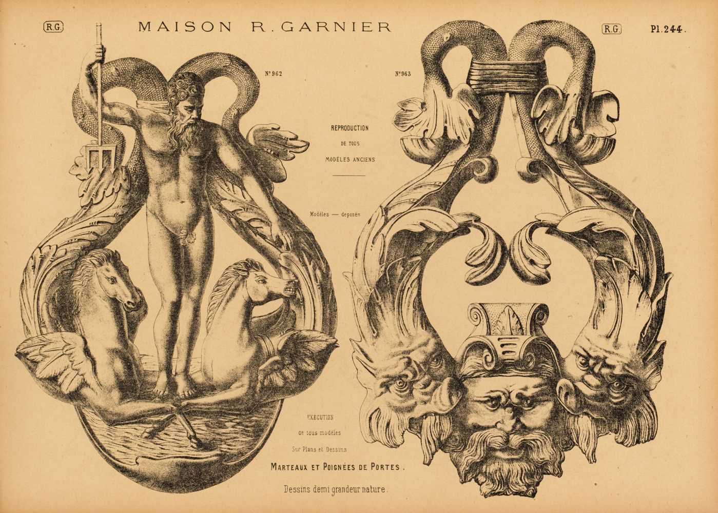 Lot 68 - Trade Catalogue. Maison R. Garnier, Cuivrerie & Serrurerie Artistiques, Paris: Garnier, [c.1885]