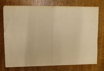 Lot 43 - Franklin Polar Expedition. Original manuscript instructions for the building of 4 boats