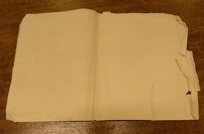 Lot 43 - Franklin Polar Expedition. Original manuscript instructions for the building of 4 boats