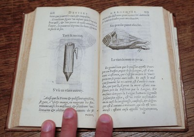 Lot 129 - Paradin (Claude), Devises heroiques et emblemes, Paris: Jean Millot, 1614