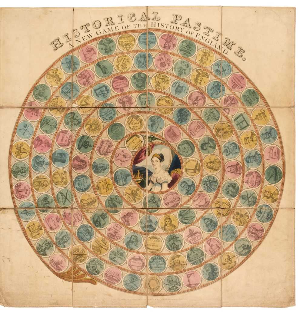 Lot 454 - Victorian Board Game. Historical Pastime, A New Game of the History of England... , c. 1840