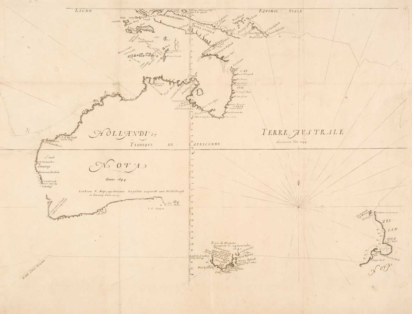 Lot 123 - Australia. Thevonot (Mechisedech), Hollandia Nova detecta 1644..., Paris, circa 1692
