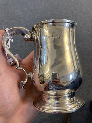 Lot 31 - Tankard. George II silver tankard by William Bateman I, London, 1779