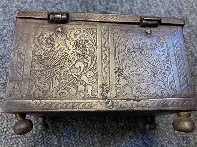 Lot 47 - Casket. German Nuremberg casket, probably 17th century