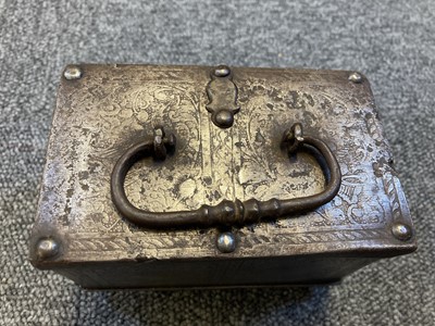 Lot 47 - Casket. German Nuremberg casket, probably 17th century