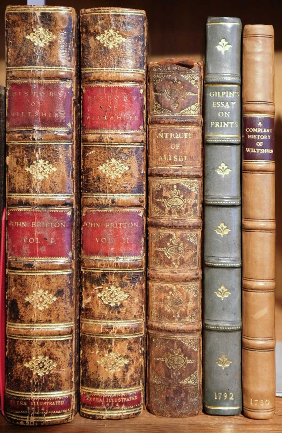 Lot 51 - Britton (John). A Topographical and Historical Description of the County of Wilts, 2 vols., [1814]