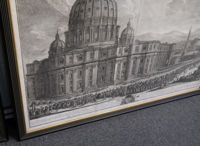 Lot 317 - Vasi (Giuseppe, 1710-1782). Two etchings, 1775 & 1778