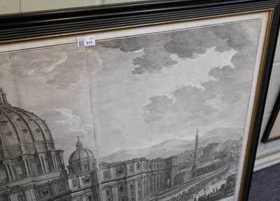 Lot 317 - Vasi (Giuseppe, 1710-1782). Two etchings, 1775 & 1778