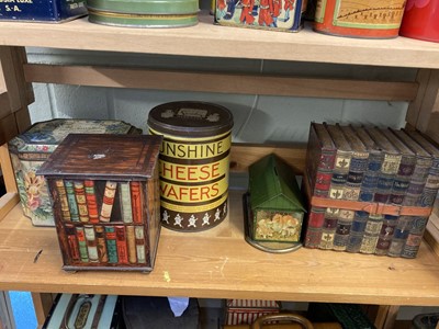 Lot 41 - Advertising Tins. Huntley & Palmers and others