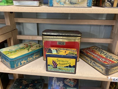 Lot 41 - Advertising Tins. Huntley & Palmers and others