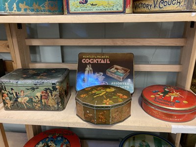 Lot 41 - Advertising Tins. Huntley & Palmers and others