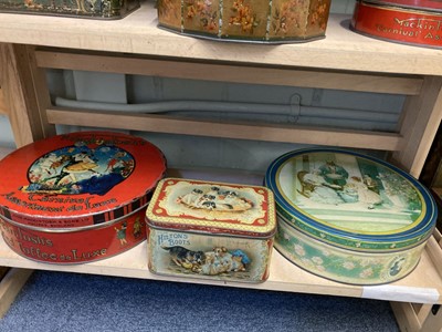 Lot 41 - Advertising Tins. Huntley & Palmers and others