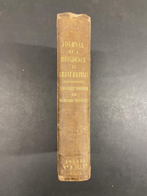 Lot 38 - Nowrojee (Jehangeer & Merwanjee, Hirjeebhoy). Journal of a Residence... , 1st edition, 1841
