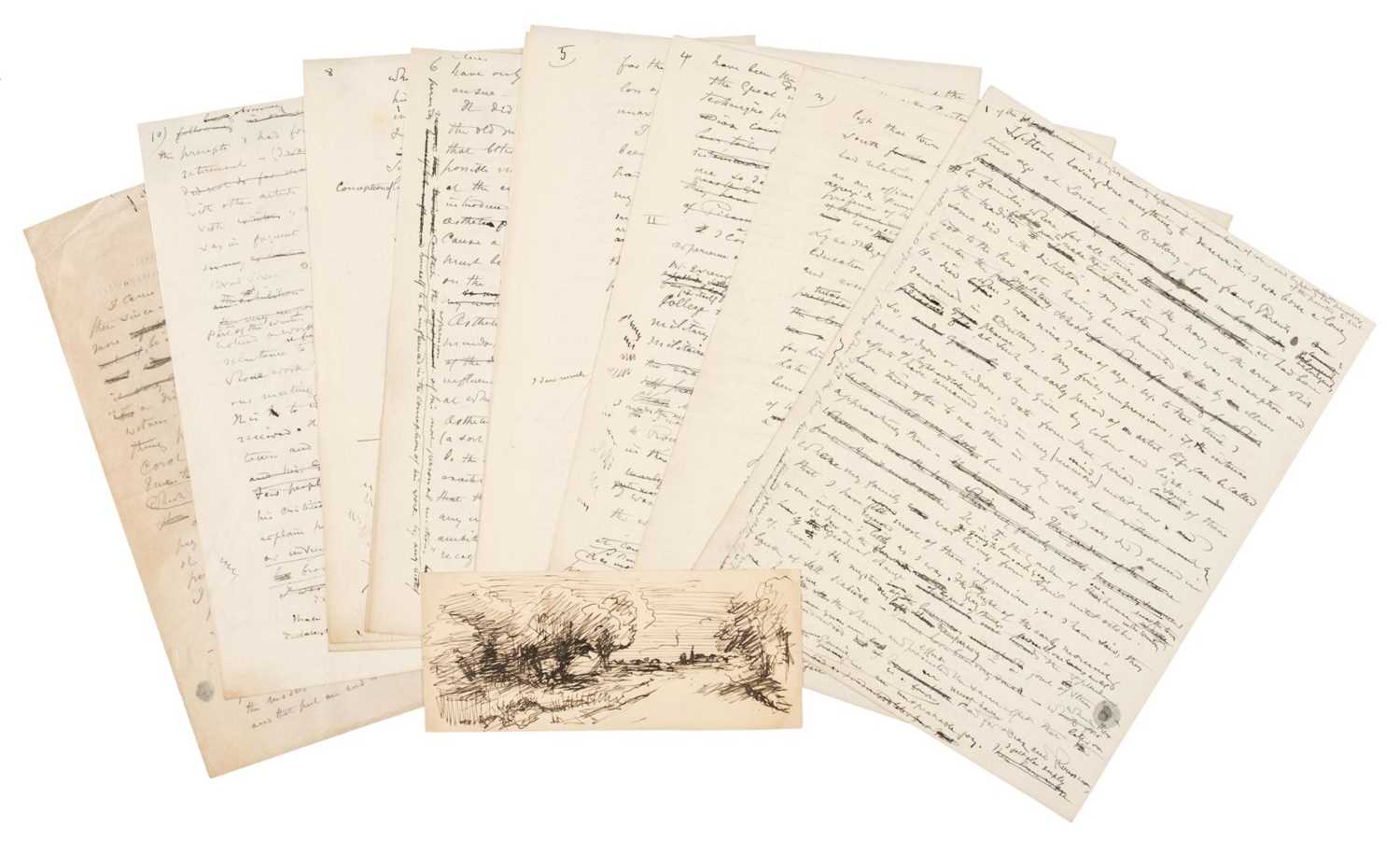 Lot 295 - Roussel (Theodore, 1847-1926). An autobiographical account of his own life, circa 1920