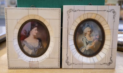 Lot 329 - English School. Portrait of Mary Anne Johnson Headlam nee Sowerby, circa 1880