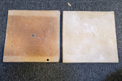 Lot 131 - Tiles. William De Morgan tiles - Bedford Park Daisy pattern