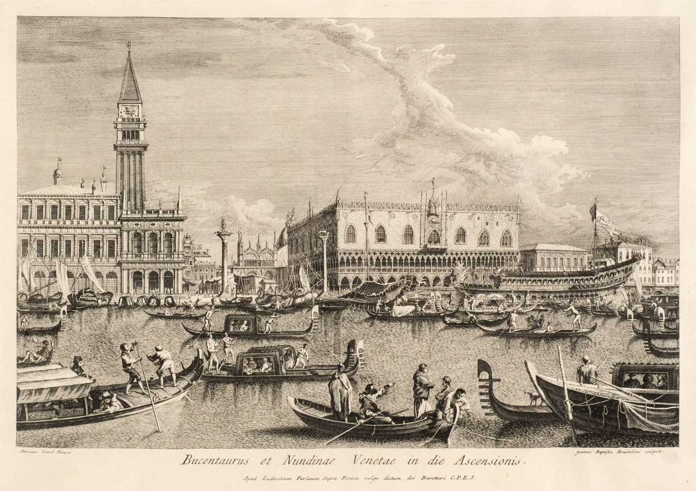 Lot 312 - Brustoloni (Giovani Battista, 1712-1796). Riva degli Schiavoni, looking east