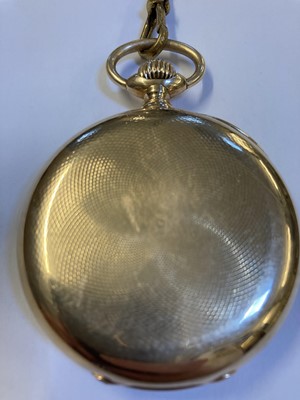 Lot 40 - Pocket Watch. Edwardian 14K gold pocket watch by J. Barth & Fils, Geneva