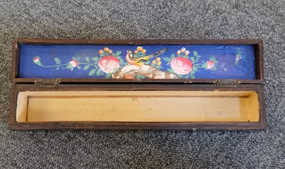 Lot 52 - Fan. A hand-painted fan, Chinese, mid 19th century