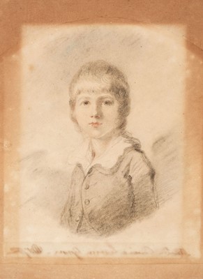 Lot 89 - Humphrey, Ozias (1742-1810), Portrait of Edward Leveson Gower, 1782, pencil, chalks and charcoal