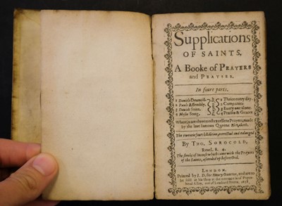 Lot 263 - Sorocold (Thomas). Supplications of Saints. 1638