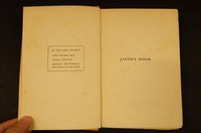 Lot 900 - Woolf (Virginia). Jacob's Room, 1st edition, Hogarth Press, 1922, one of 40 subscribers' copies